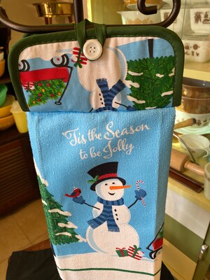 Snowman Hanging Dish Towel - image4